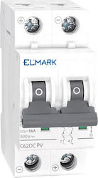 Siguranță pe șină DC 2x40A 6kA 500V MCB DC62 Si...