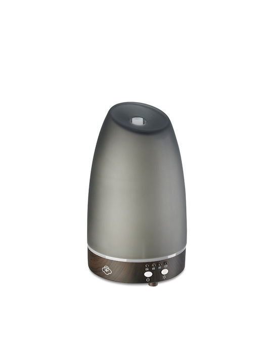 Serene House Lumini LED Dispozitiv de aromaterapie Ultrasonic cu temporizator Gri 90ml