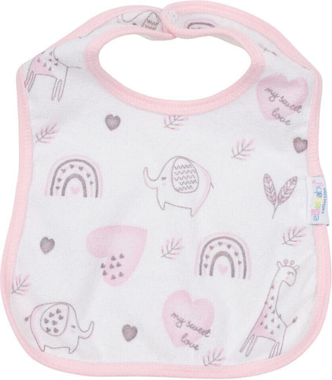 Kamtex Baby Waterproof Bib Plastic Pink