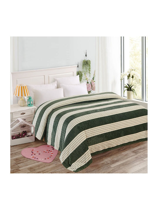ForHome Κουβέρτα Fleece Υπέρδιπλη 220x240εκ. Πράσινο LUGB-020240-4