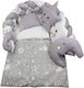 Kamtex Baby Set Für Krippe Grey 7Stück