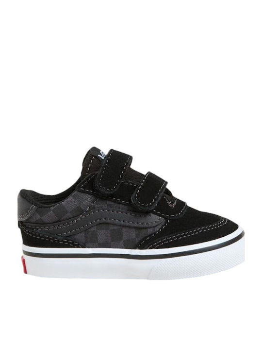 Vans Brooklyn Ls Παιδικά Sneakers με Σκρατς Μαύρα