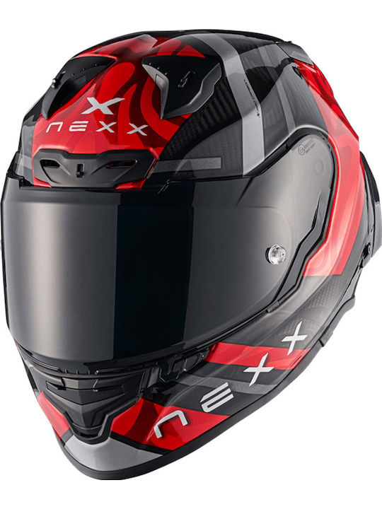 Nexx X.R3R Swirl Red Motorcycle Helmet Full Fac...