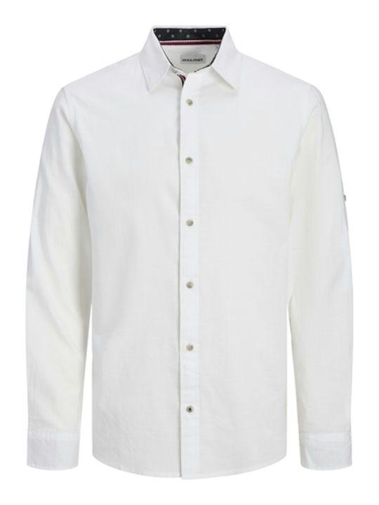 Jack & Jones Βαμβακερό Πουκάμισο White