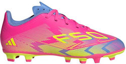 adidas F50 Club FG/MG Детски Футболни Обувки с Бутони Фуксия