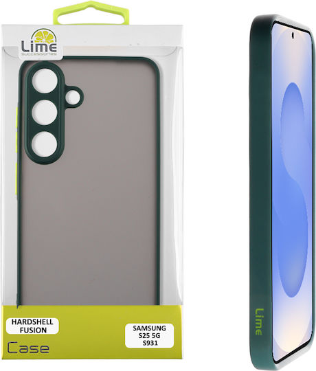 Lime Hardshell Fusion Full Camera Protection Back Cover Silicone Green (Galaxy S25)
