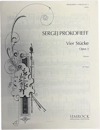 Prokofiev Vier Stucke Op.3 Prokofiev Vier Stucke Op.3