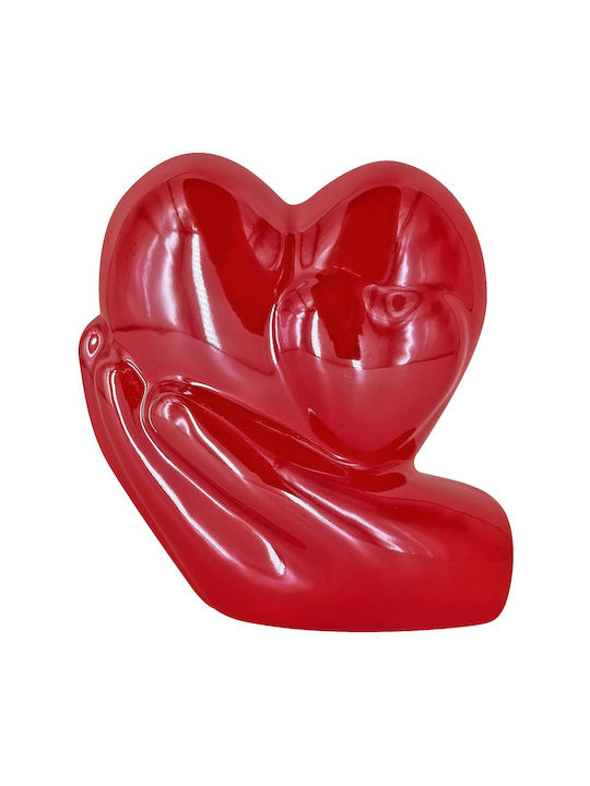 Hearts Hand Decorative Porcelain 10x10cm 1 Piece Homie 423096 Valentine's Day