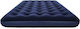 Double Inflatable Sleeping Mattress with Integrated Pump 191x137x22cm Blue