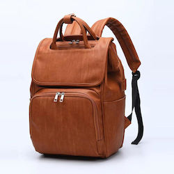 Eco-leather Diaper Bag + Foldable Changing Mat + Stroller Attachment Straps Waterproof 3 Carrying Options Insulated Pockets