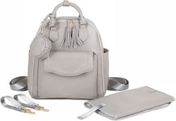 Grey Backpack Diaper Bag 30x40x20cm