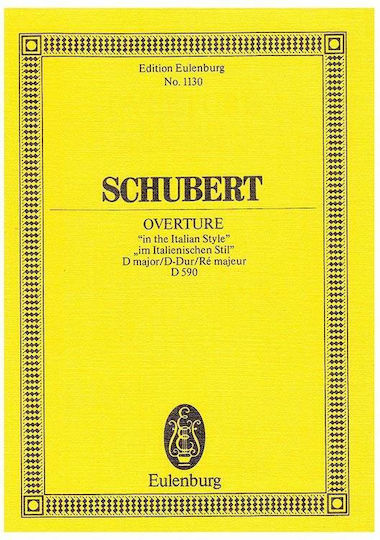 Schubert Overture ''in Italian Style'' D591 Pocket Score