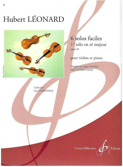 Leonard 6 Solos Faciles Solo Nr.1 In D Major Op.41