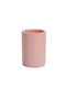 Inter Ceramic Rose Bath Cup Icca 55658pink Freestanding Polyresin 10.1x7cm Matte Pink