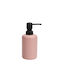 Inter Keramik Flüssigseifenspender Rose Icca 55663 Pink Freistehend Polyresin 16,3x7cm Matt Pink