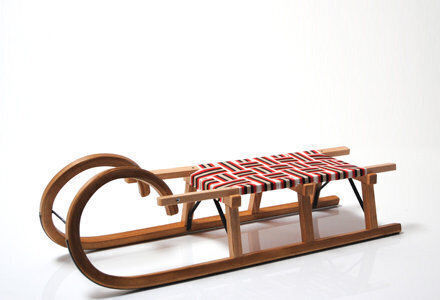 Sanie Deluxe Mare din Lemn Linia Standard 115cm