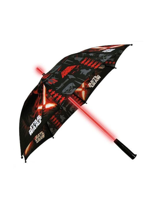 Kids Curved Handle Auto-Open Umbrella