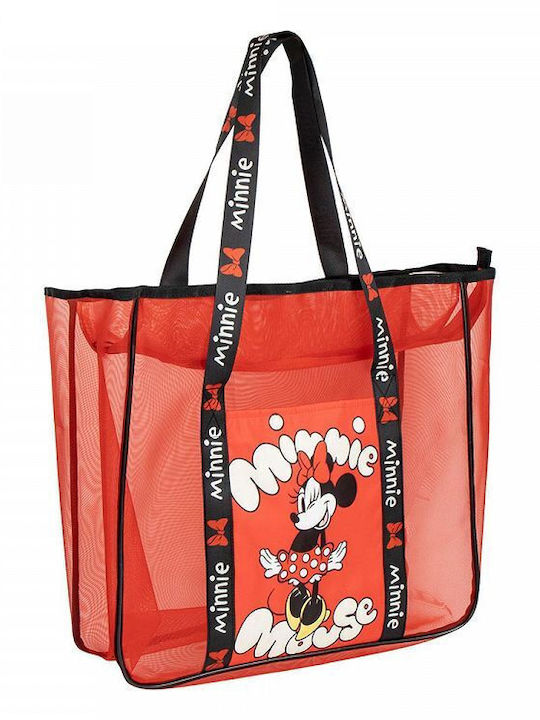 Cerda Disney Μινι Μαους Παιδική Τσάντα Θαλάσσης Κόκκινη 62x39εκ.
