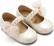 Babywalker Ecru Baptism Leather Pumps