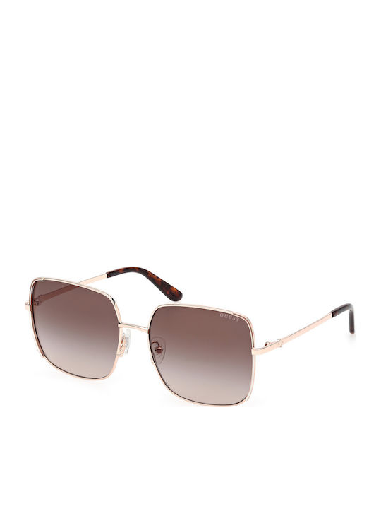 Guess Guess Damen Sonnenbrillen mit Schwarzem Metallrahmen und Braunen Verlaufsfarbe Gläser GU00194 28F