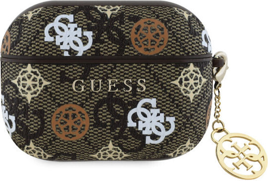 Guess Peony Charm Case in Brown color for Apple AirPods 3