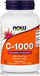 Now Foods C-1000 Sustained Release Antioxidant Protection With Rose Hips Βιταμίνη 1000mg 1τμχ Now Foods C-1000 Sustained Release Antioxidant Protection With Rose Hips Βιταμίνη 1000mg 1τμχ