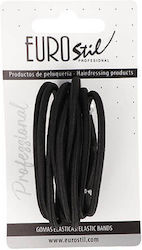 Eurostil Hair Scrunchies 10pcs Black
