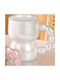 Mug with Jewel Handle Ceramic White