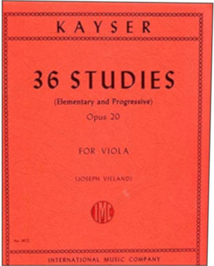 Kayser 36 Studies Op20