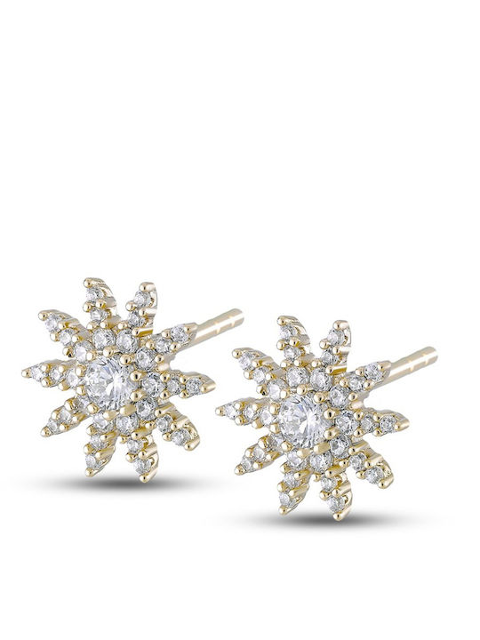 Kloxx Earrings made of Silver Gold Plated with Stones