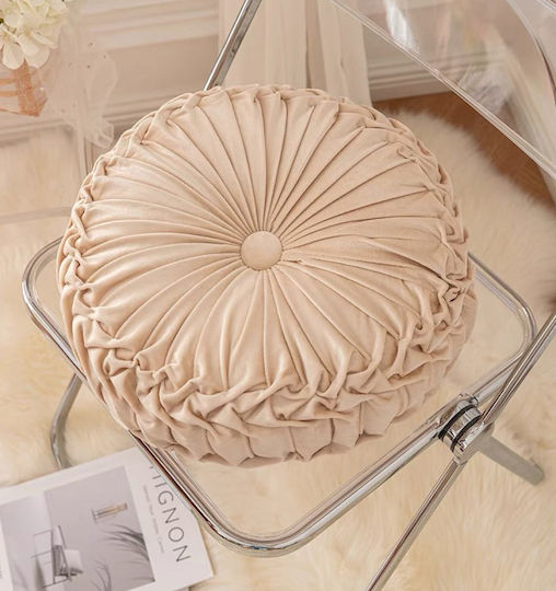 ForHome Perna De Canapea Din Catifea Ecru 40x40cm