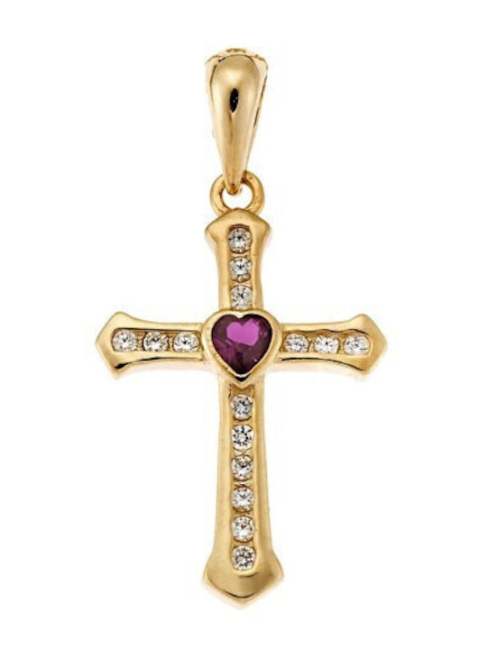 Senza Kreuz aus Vergoldetem Silber