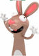 Kxt Des!gn Tiere 3D Flexibles Lesezeichen Hase