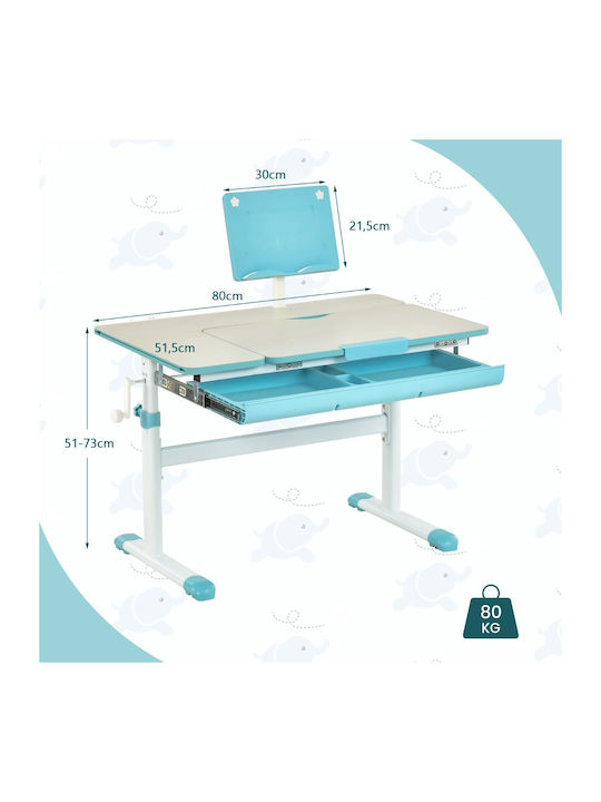 Παιδικό Γραφείο Μπλε 80x51.5x73cm Παιδικό Γραφείο Μπλε 80x51.5x73cm