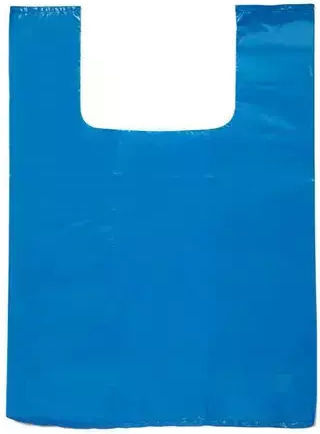 Plastiktüte für Verpackungen Hemdchen-Typ 26x43cm Blau