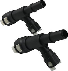 Τμχ Σετ Cadillac Heater Hose Connector 15055343 Μαύρο