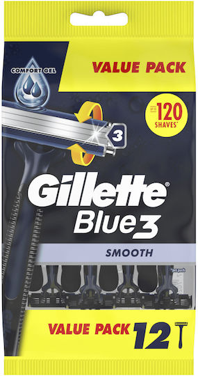 Gillette Smooth mit & Gleitstreifen 12Stück