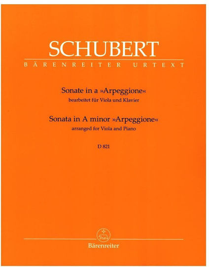 Schubert Sonata In A Minor Arpeggione Viola & Piano