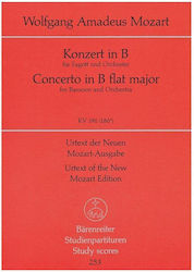 Mozart Konzert in B-Dur Fagott Taschenpartitur