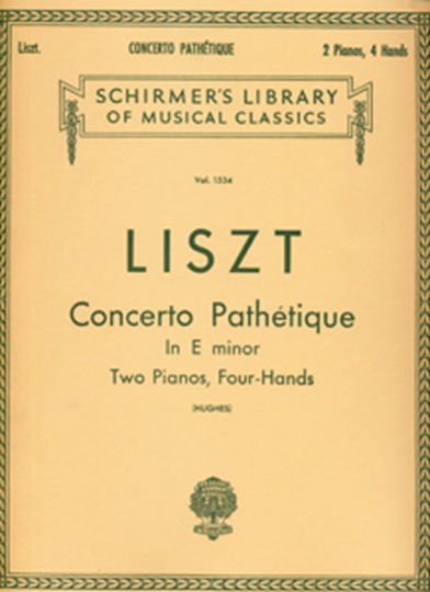 Concert patetic în mi minor de Franz Liszt, ediția Schirmer