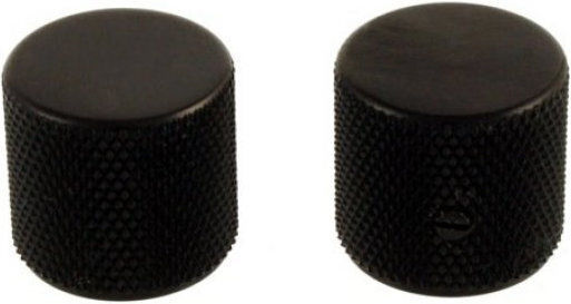 Knopf Metall Flacher Kopf Schwarz 19 X19 6,35 Fester Schaft Pot Paar 2
