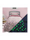 Lino Home Kids Duvet Cover Glow in the Dark Single Pink 160x220cm