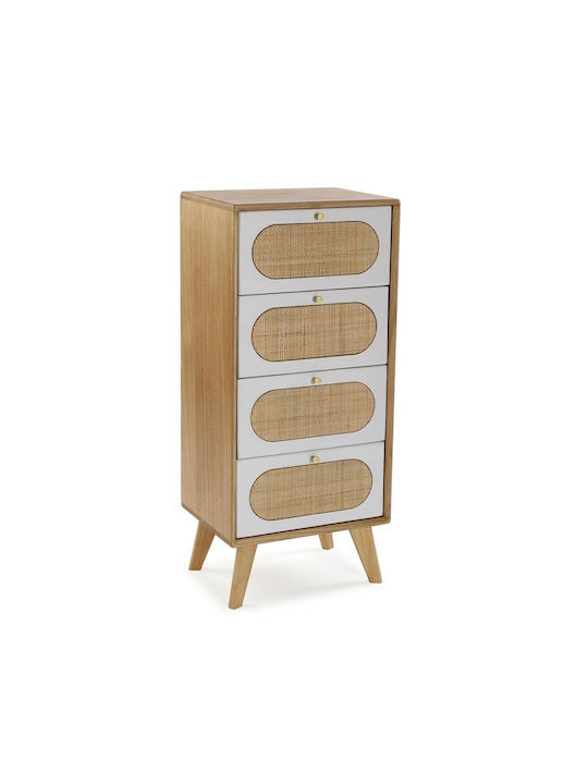 Wooden Chest of Drawers Brown 40x30x90cm