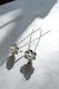 Bridal Hair Pins Silver Flower Shape Pearl 0.4cm in the Middle Set of 2 Pieces