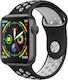 TB1 38mm Smartwatch with Heart Rate Monitor Black
