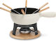 HKoenig Mont Blanc Vas pentru Fondue cu lumină de ceai Din fonta Alb 21x21x17buc