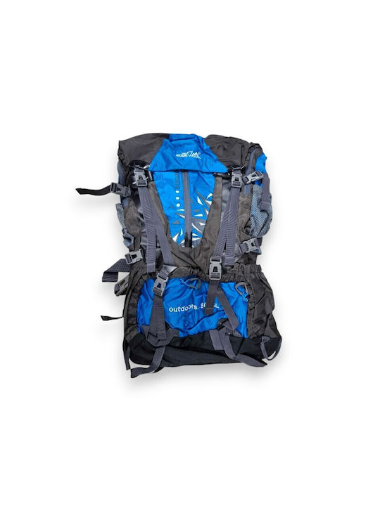 Bergsteigerrucksack 80Es Hellblau