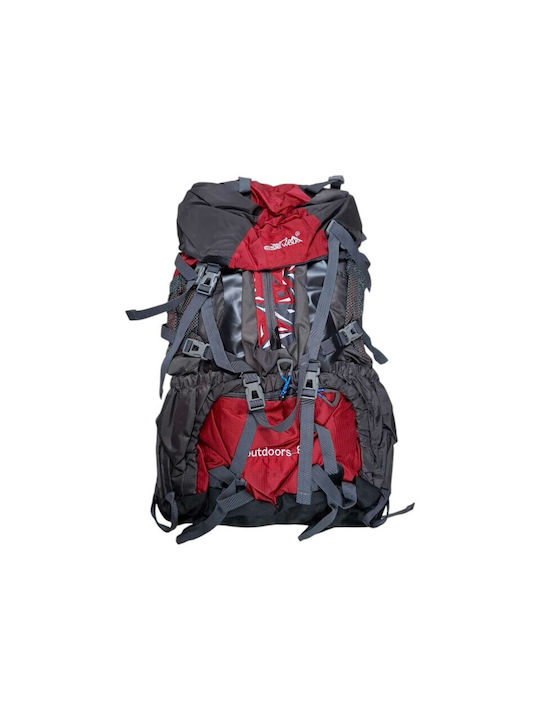 Bergsteigerrucksack 80Es Rot