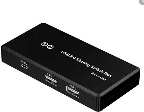 Cutie de Comutare Partajare USB 2.0, 2 Intrări 4 Ieșiri