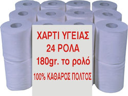 Χαρτί Υγείας 24 Ρολά (180gr/Ρολό)